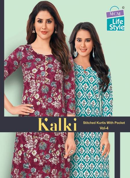 Kalki Vol 4 By Mcm Casual Wear Cotton Printed Kurtis Wholesale Shop In Surat Catalog